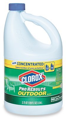 Clorox Concentrated Outdoor Liquid Bleach - Powerful Cleaning for Large Surfaces, Professionals and Heavy Users - 120 O