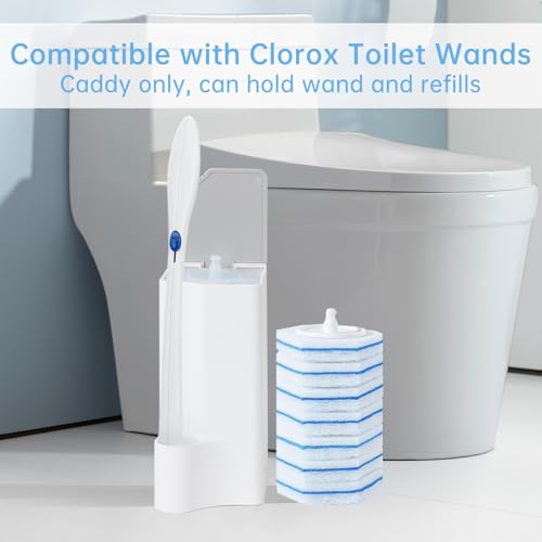 Clorox Toilet Wand 2 Pack Holder, White & Gray, Compatible Wand Only