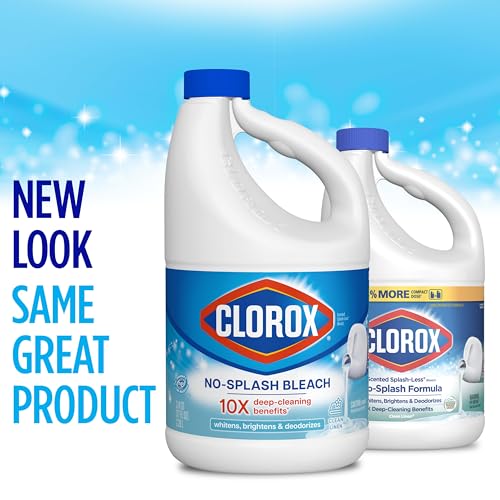 Clorox No-Splash Bleach Clean Linen 77 Fluid Ounces for Home Laundry
