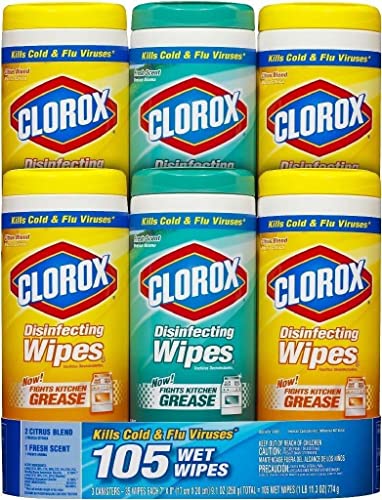 Clorox Company Disinfecting Wipes 3-Pack for Home Use, Kills 99.99% Viruses & Bacteria, Suitable for Families & Househol